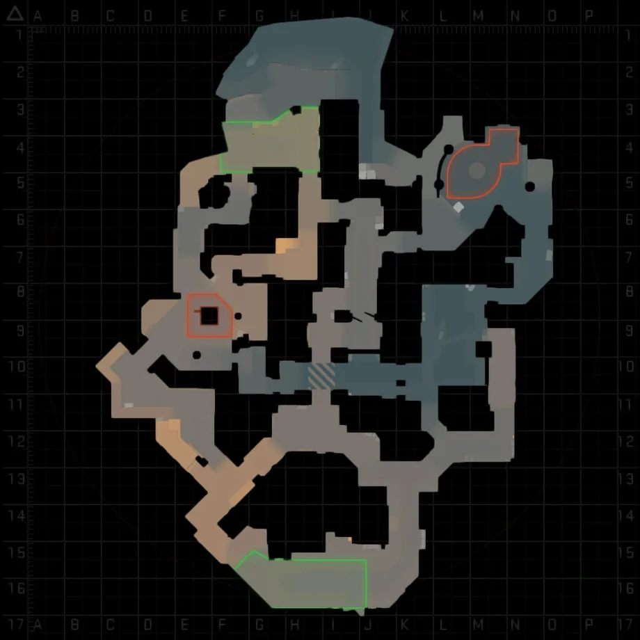 Anubis map callouts in CS2