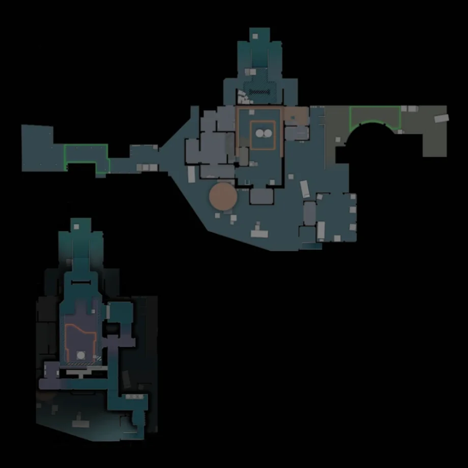 Nuke map callouts in CS2